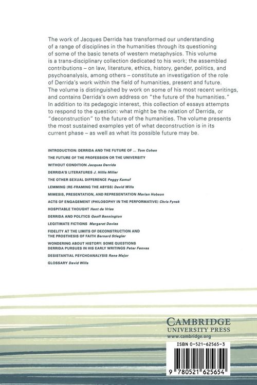 Produktbild: Jacques Derrida and the Humanities