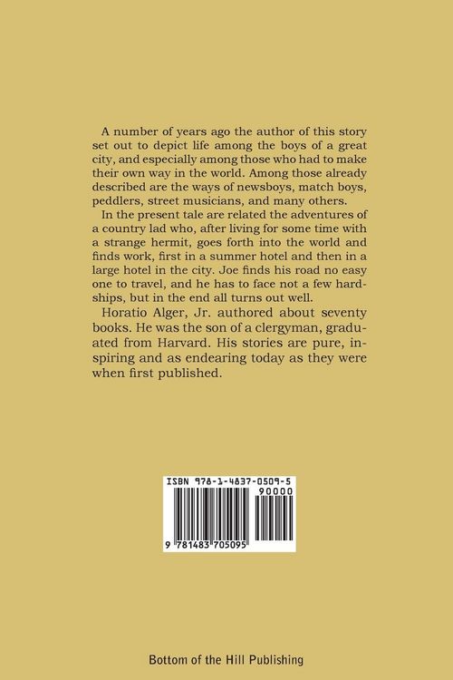 Produktbild: Joe the Hotel Boy; Or, Winning Out by Pluck