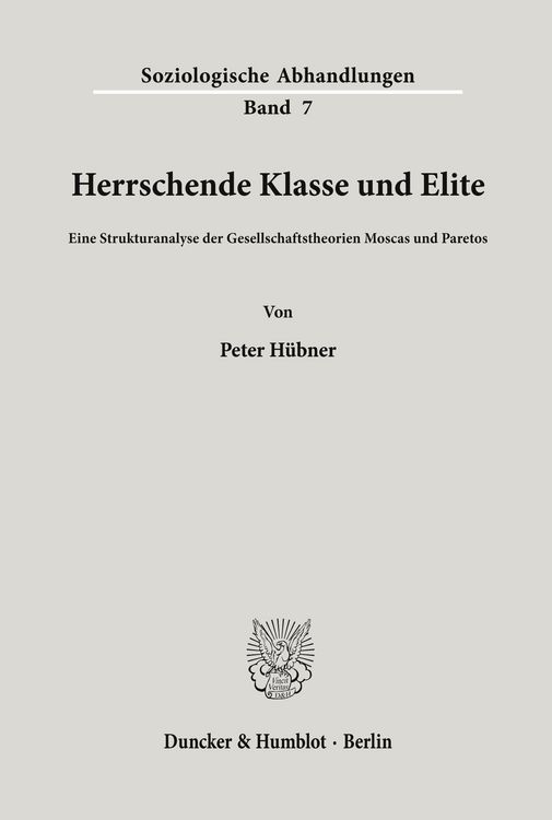 Produktbild: Herrschende Klasse und Elite.