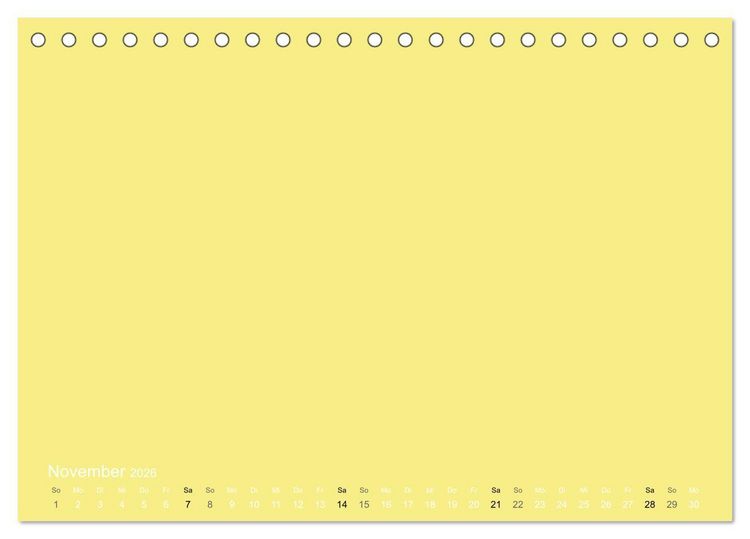 Produktbild: Bastelkalender - Gelb (Tischkalender 2026 DIN A5 quer), CALVENDO Monatskalender