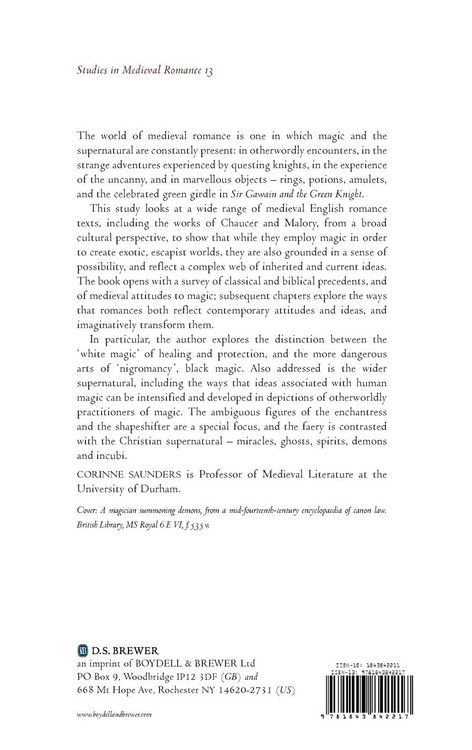 Produktbild: Magic and the Supernatural in Medieval English Romance