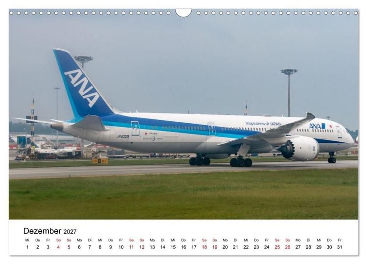 Produktbild: Boeing 787 Kalender (Wandkalender 2027 DIN A3 quer), CALVENDO Monatskalender
