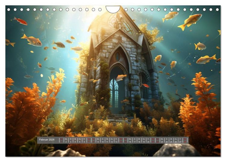 Produktbild: Am Grunde des Meeres (Wandkalender 2026 DIN A4 quer), CALVENDO Monatskalender