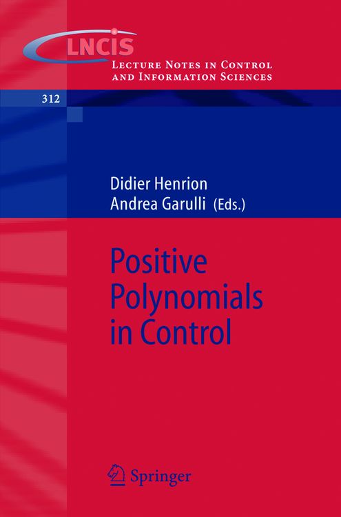 Produktbild: Positive Polynomials in Control