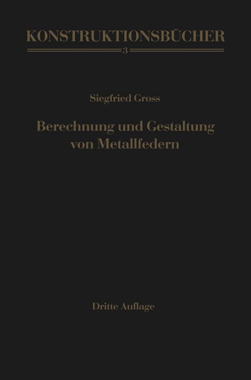 Produktbild: Berechnung und Gestaltung von Metallfedern
