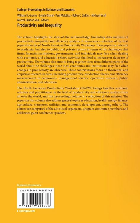 Produktbild: Productivity and Inequality