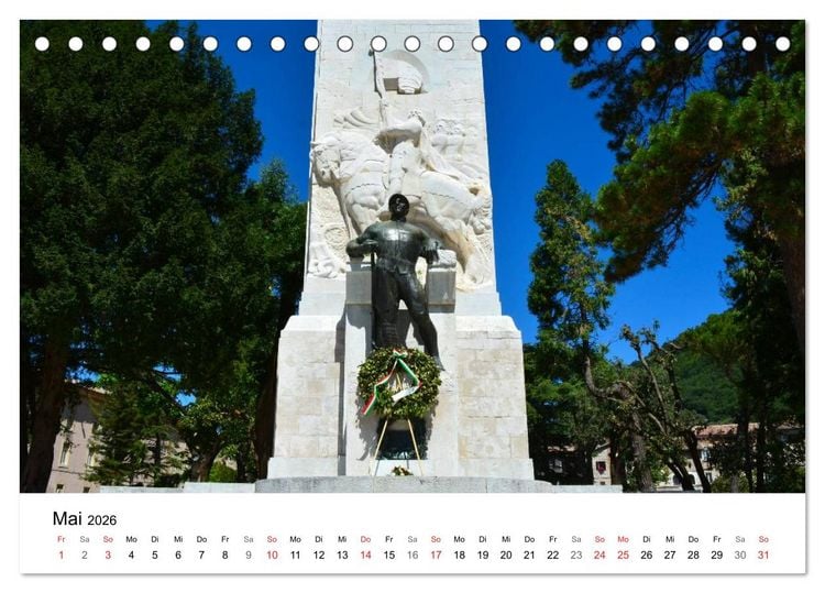 Produktbild: Gubbio - die mittelalterliche Stadt in Umbrien (Tischkalender 2026 DIN A5 quer), CALVENDO Monatskalender