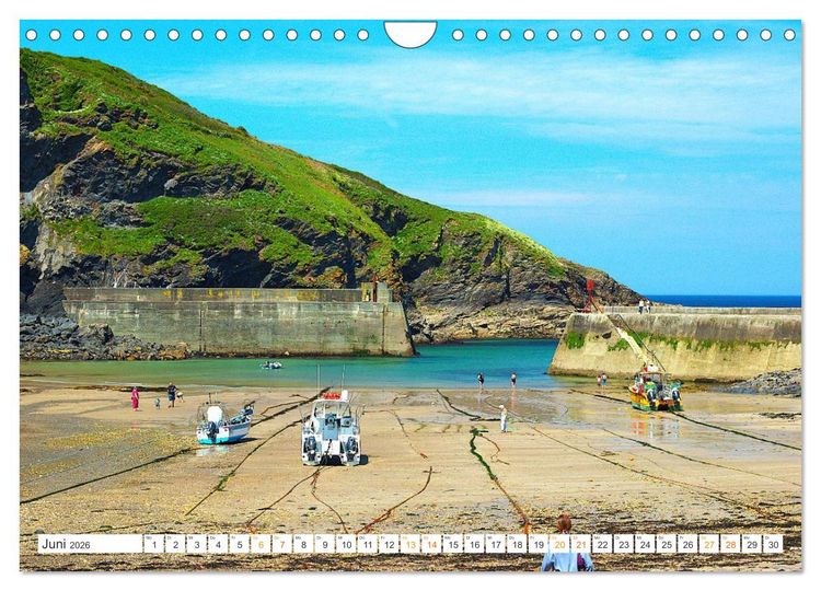 Produktbild: Port Isaac, Heimat der Fishermen`s Friends (Wandkalender 2026 DIN A4 quer), CALVENDO Monatskalender