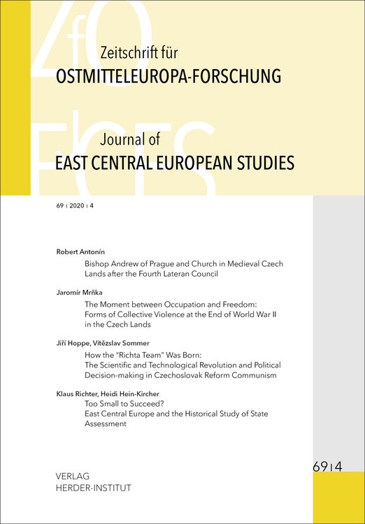 Zeitschrift F r Ostmitteleuropa Forschung ZfO 69 4 Journal Of East Zeitschrift F r Ostmitteleuropa Forschung ZfO 69 4 Journal Of East