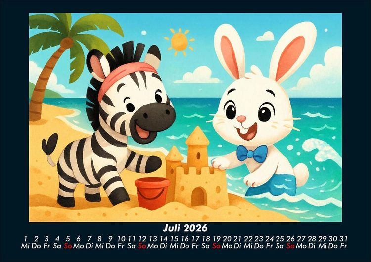Produktbild: Zara & Bouncy in Italien 2026 Fotokalender DIN A5