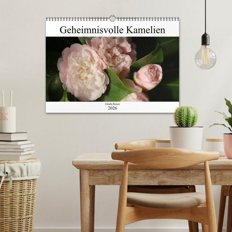 Produktbild: Geheimnisvolle Kamelien (Wandkalender 2026 DIN A3 quer), CALVENDO Monatskalender