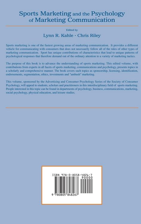 Produktbild: Sports Marketing and the Psychology of Marketing Communication