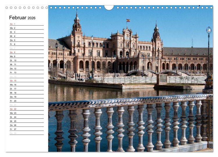 Produktbild: Andalusien (Wandkalender 2026 DIN A3 quer), CALVENDO Monatskalender
