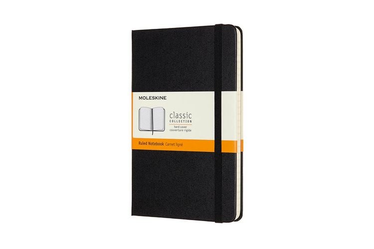 Produktbild: Moleskine Notizbuch Medium, Liniert, Schwarz