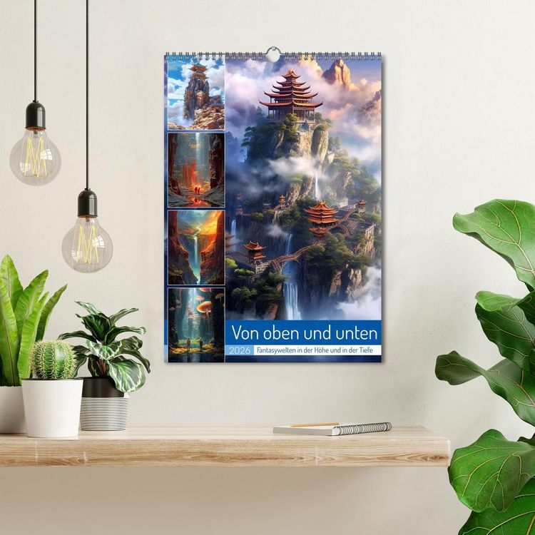 Produktbild: Von oben und unten (Wandkalender 2026 DIN A3 hoch), CALVENDO Monatskalender