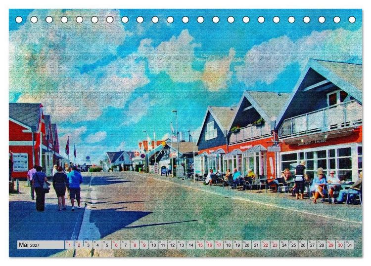 Produktbild: D&auml;nemark - Sch&ouml;nheiten J&uuml;tlands in feinen Aquarellfarben (Tischkalender 2027 DIN A5 quer), CALVENDO Monatskalender