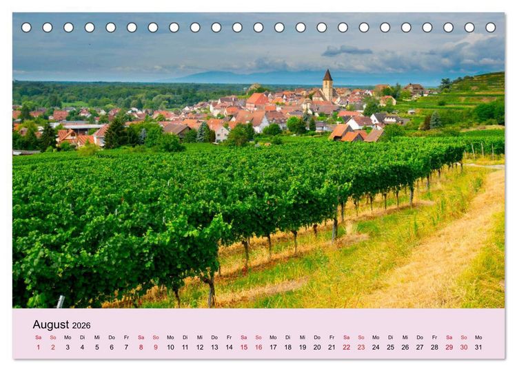 Produktbild: Augenblicke im Kaiserstuhl (Tischkalender 2026 DIN A5 quer), CALVENDO Monatskalender