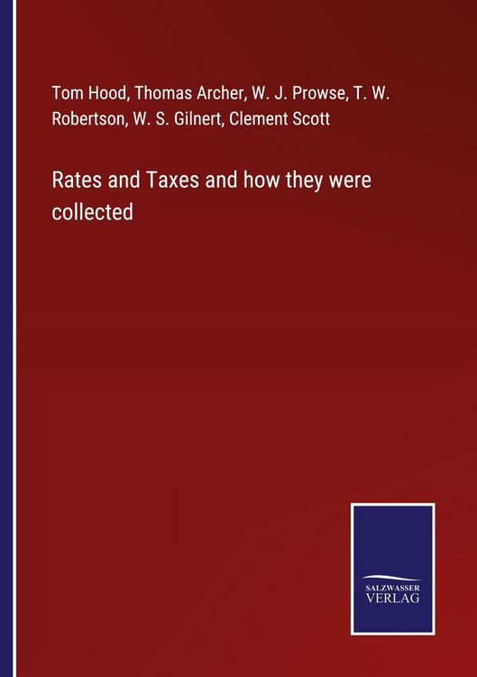 Produktbild: Rates and Taxes and how they were collected