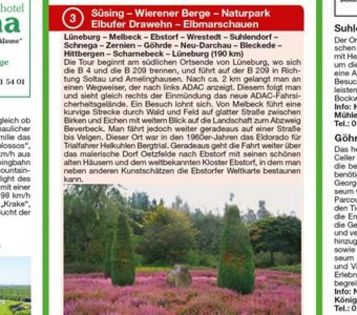 Produktbild: Publicpress Motorradkarte L&uuml;neburger Heide 1:200.000