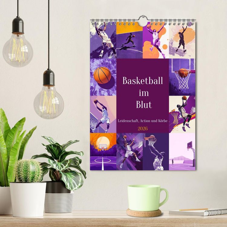 Produktbild: Basketball im Blut (Wandkalender 2026 DIN A4 hoch), CALVENDO Monatskalender