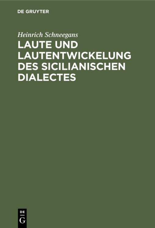 Produktbild: Laute und Lautentwickelung des sicilianischen Dialectes