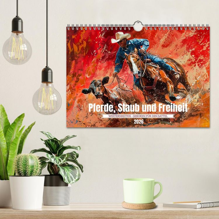 Produktbild: Pferde, Staub und Freiheit (Wandkalender 2026 DIN A4 quer), CALVENDO Monatskalender