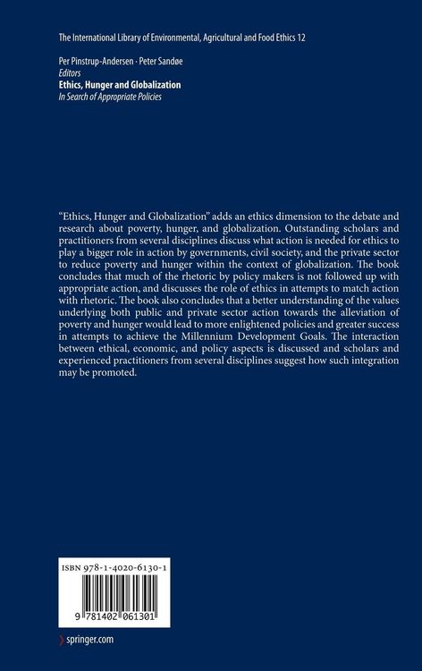Produktbild: Ethics, Hunger and Globalization