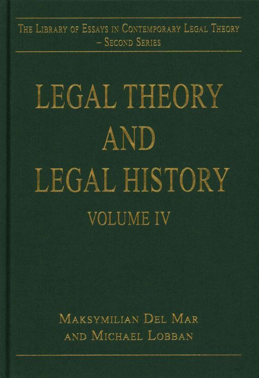 Produktbild: Legal Theory and Legal History