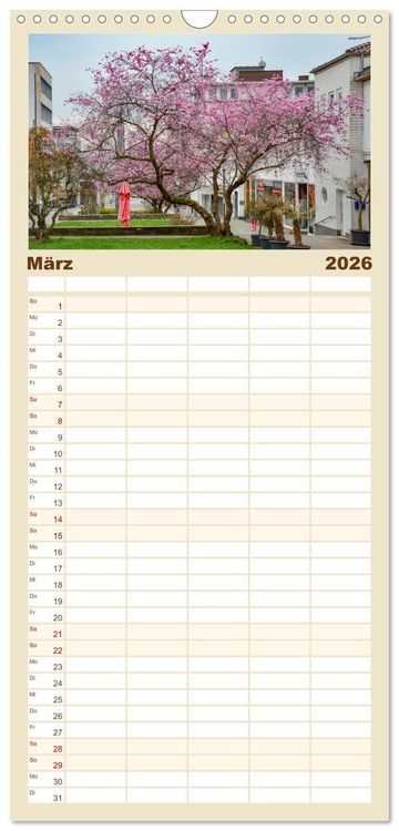 Produktbild: Familienplaner 2026 - Kassel - Morgenlicht mit 5 Spalten (Wandkalender, 21 x 45 cm) CALVENDO