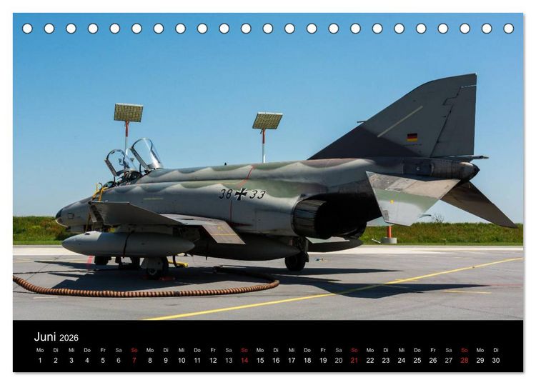 Produktbild: Phantoms bei der Luftwaffe (Tischkalender 2026 DIN A5 quer), CALVENDO Monatskalender