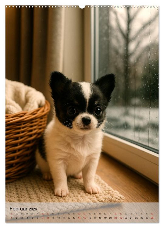 Produktbild: Chihuahua Diamonds &ndash; Magic Moments mit unseren sch&ouml;nsten Welpen aller Zeiten (Wandkalender 2026 DIN A2 hoch), CALVENDO Monatskalender