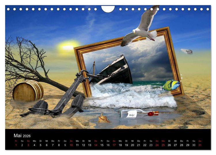 Produktbild: Mystische und romantische M&auml;rchenwelt Mausopardia (Wandkalender 2026 DIN A4 quer), CALVENDO Monatskalender