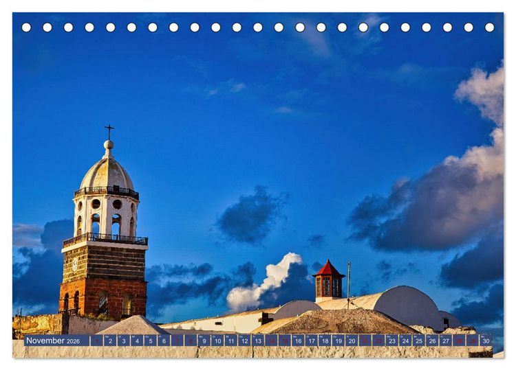 Produktbild: Idyllische Vulkaninsel Lanzarote (Tischkalender 2026 DIN A5 quer), CALVENDO Monatskalender