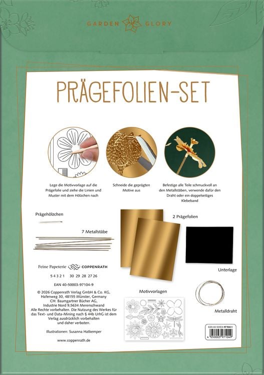 Produktbild: Pr&auml;gefolien-Set Blumenstrau&szlig;