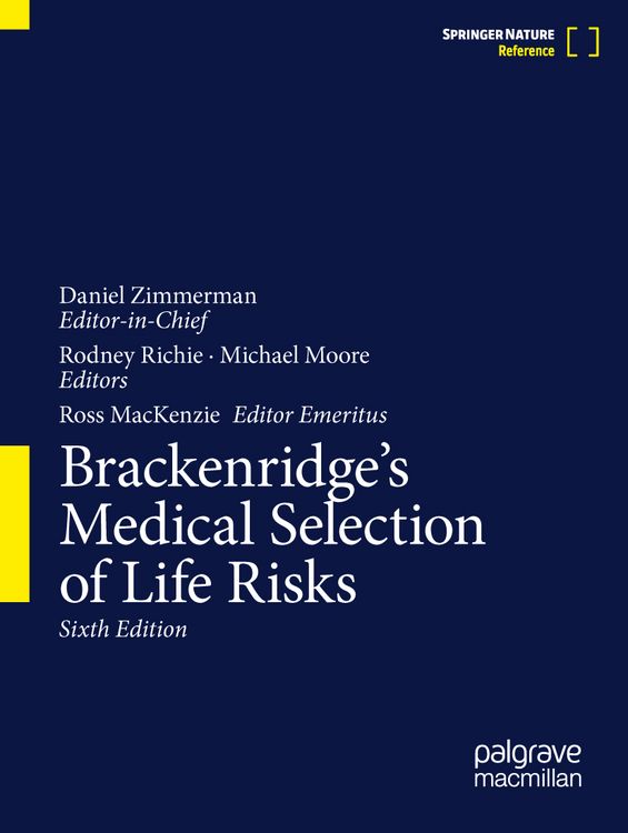 Produktbild: Brackenridge's Medical Selection of Life Risks