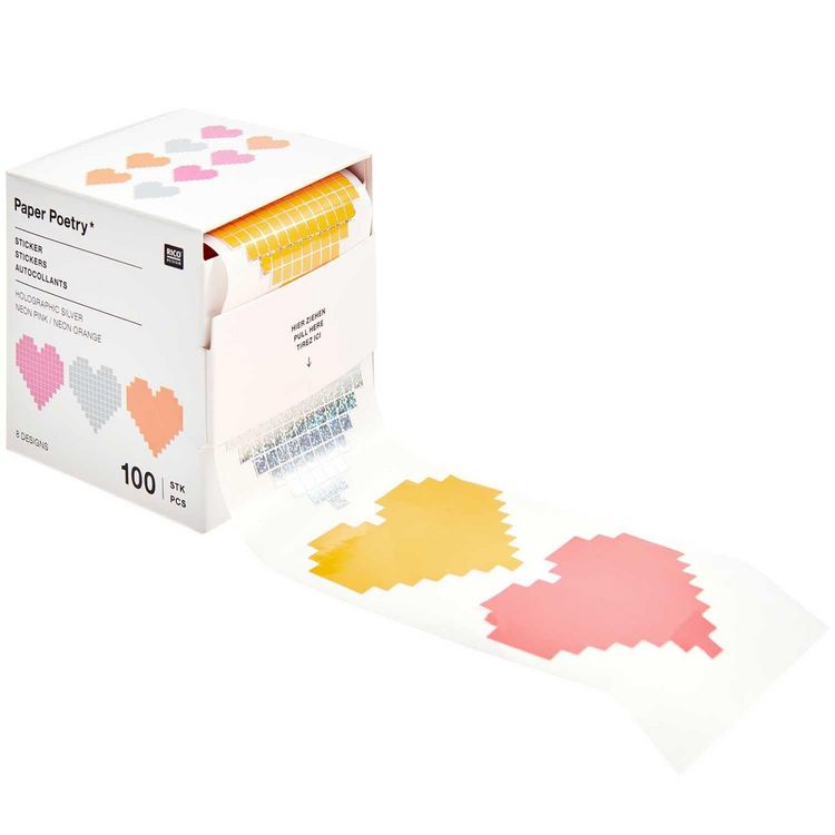 Produktbild: Sticker Futschikato, Herzen, 100