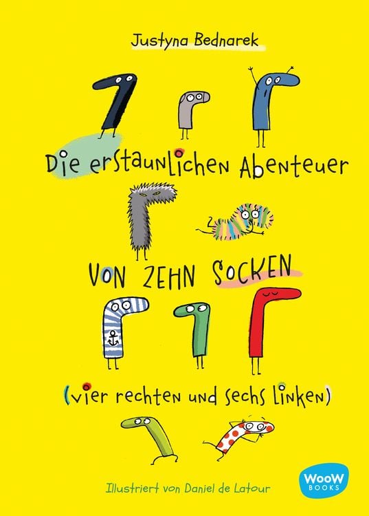 Produktbild: Die erstaunlichen Abenteuer von zehn Socken (vier rechten und sechs linken)