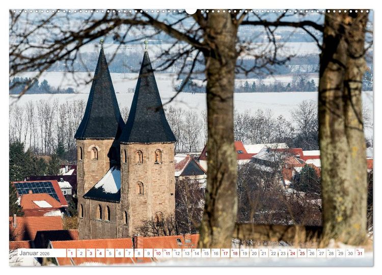 Produktbild: Romanik in Sachsen-Anhalt (hochwertiger Premium Wandkalender 2026 DIN A2 quer), Kunstdruck in Hochglanz