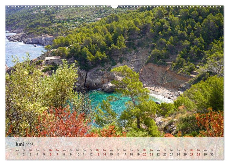 Produktbild: Cala Deia - Mallorcas Traumbucht (Wandkalender 2026 DIN A2 quer), CALVENDO Monatskalender