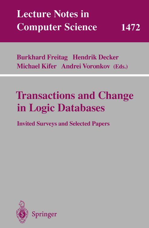 Produktbild: Transactions and Change in Logic Databases