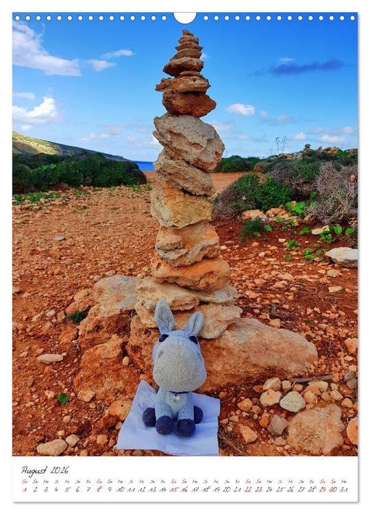 Produktbild: Schorschi auf Reisen ein kleiner Esel unterwegs auf der Insel Malta (Wandkalender 2026 DIN A3 hoch), CALVENDO Monatskalender