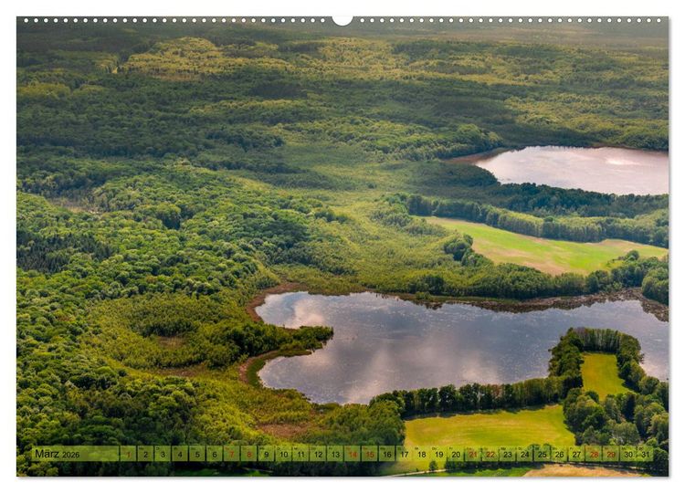 Produktbild: Schorfheide von oben (Wandkalender 2026 DIN A2 quer), CALVENDO Monatskalender