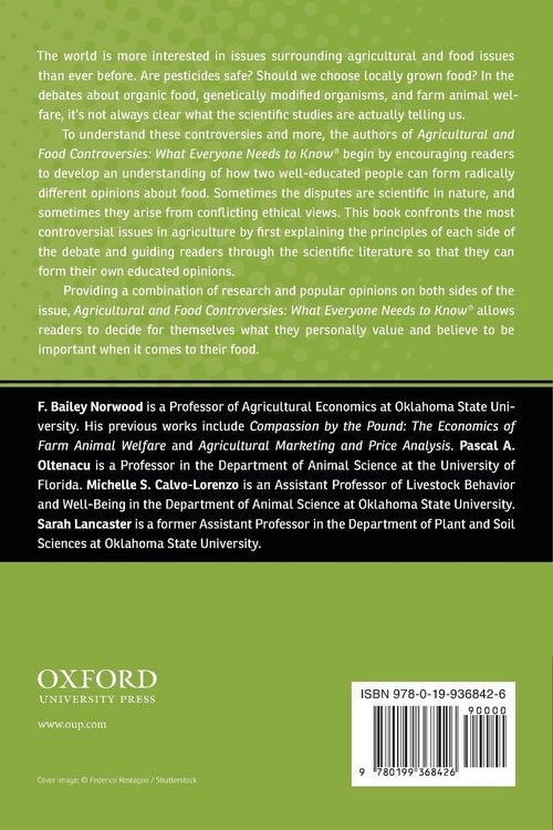 Produktbild: Agricultural and Food Controversies