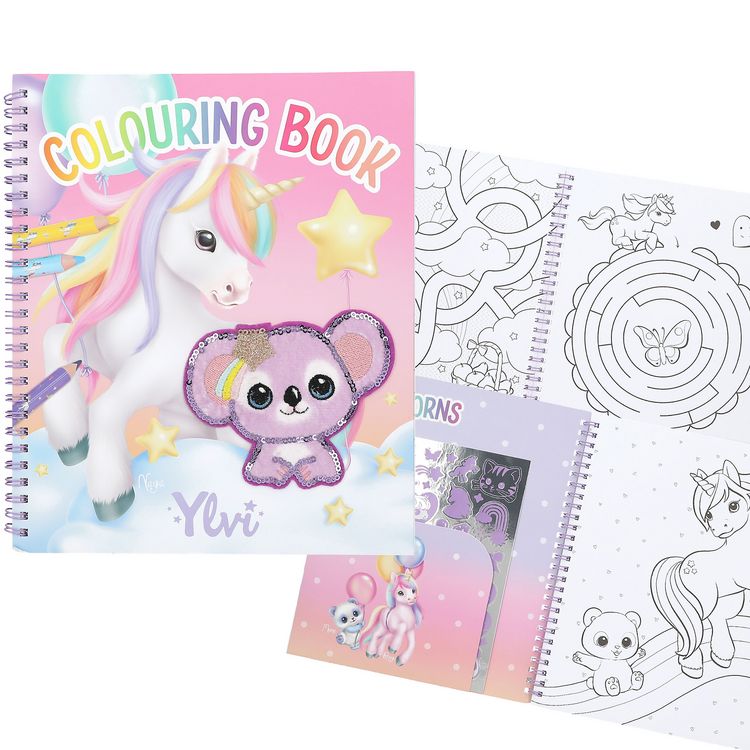 Produktbild: Ylvi Malbuch mit Einhorn Pailletten