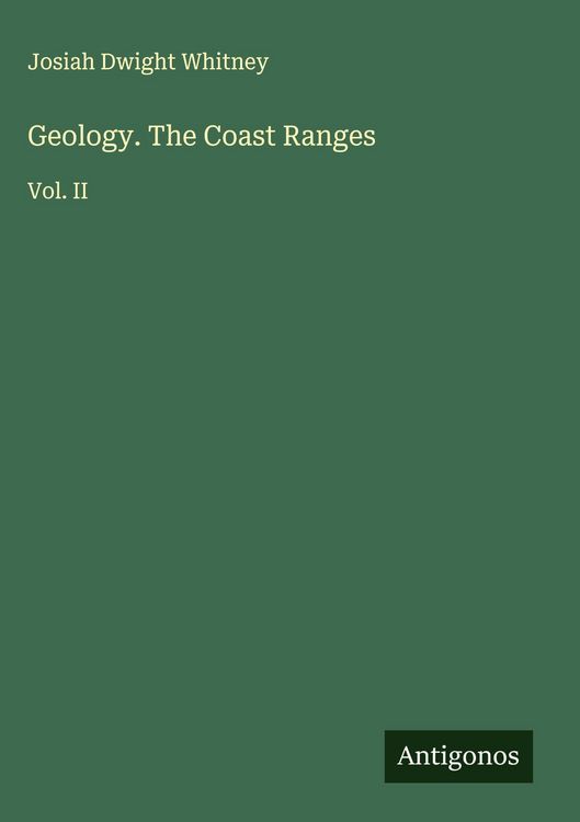 Produktbild: Geology. The Coast Ranges