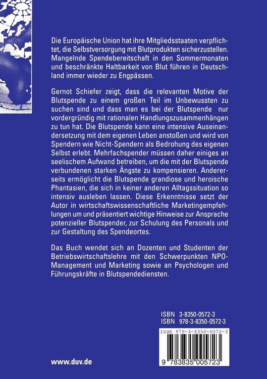 Produktbild: Motive des Blutspendens