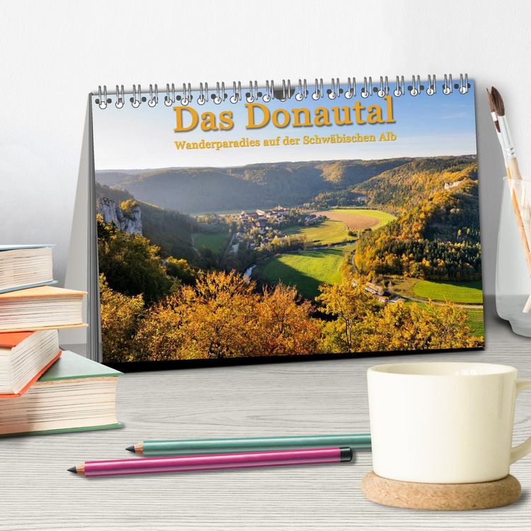 Produktbild: Das Donautal - Wanderparadies auf der Schw&auml;bischen Alb (Tischkalender 2026 DIN A5 quer), CALVENDO Monatskalender
