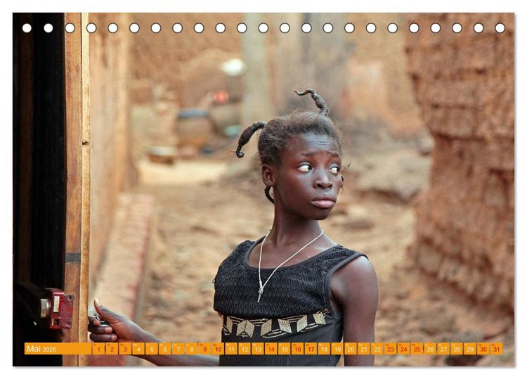 Produktbild: Westafrika Menschen 2026 (Tischkalender 2026 DIN A5 quer), CALVENDO Monatskalender