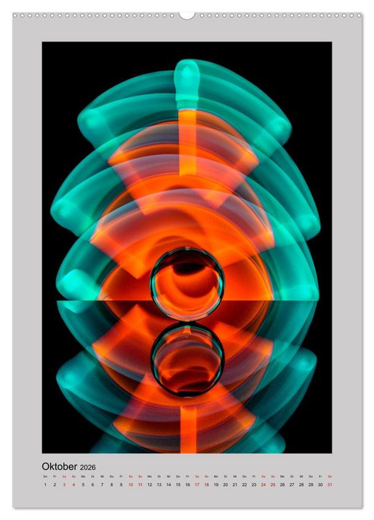 Produktbild: Lensball - Lichtmalerei in der Glaskugel (hochwertiger Premium Wandkalender 2026 DIN A2 hoch), Kunstdruck in Hochglanz
