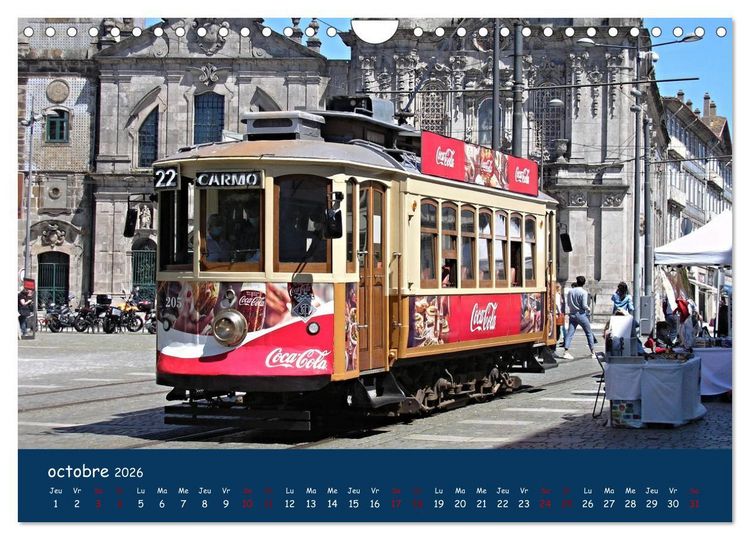 Produktbild: Porto - ville color&eacute;e sur le Douro (Calendrier mural 2026 DIN A4 vertical), CALVENDO calendrier mensuel